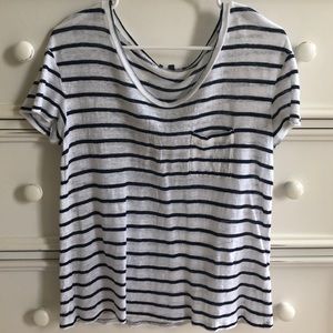 Striped Short Sleeve Top